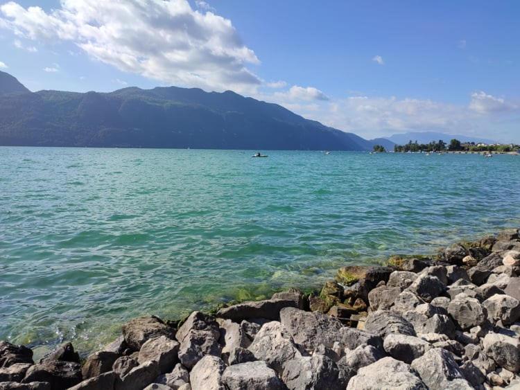 Le Lamartine, Vue Magnifique Face Au Lac Du Bourget Aix-les-Bains Exteriör bild